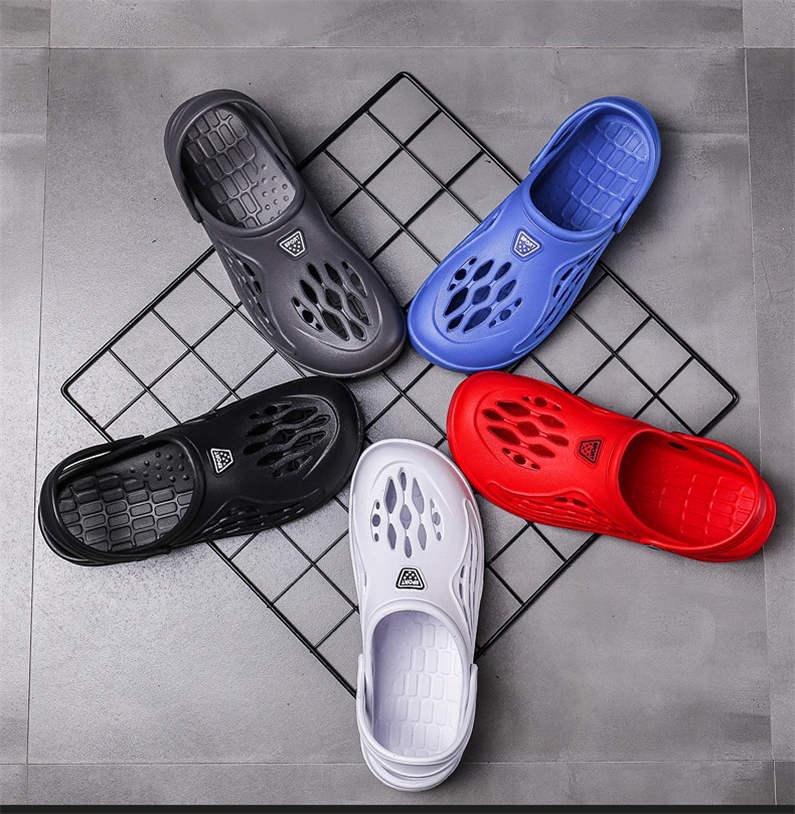 Sandales de mode pour hommes pour la maison Plateforme Tongs Sandales Chaussures d'été pour hommes Sabots de mode d'extérieur Chaussures d'eau antidérapantes avec sangle Sandales de sport légères à séchage rapide Sabots pour adultes