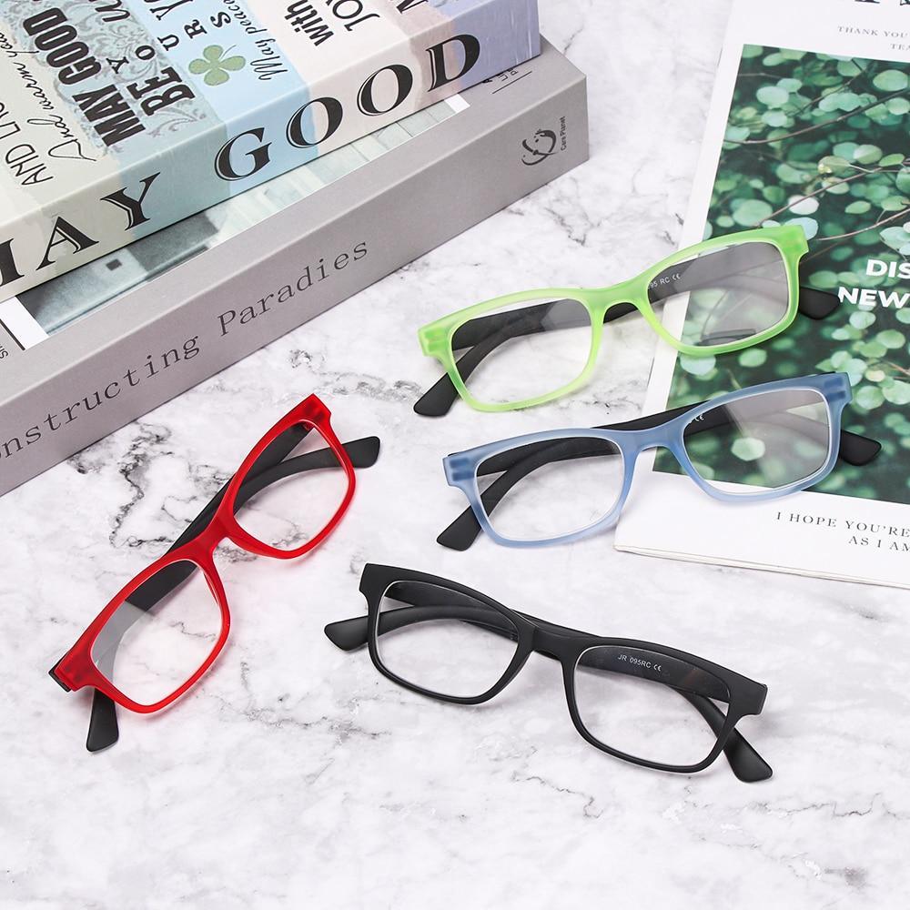 Lunettes de Lecture Homme Femme Mode, Rectangulaires, Charnières à Ressort, Anti-Éblouissement, Légères, Sans Vis, Conception Détachable, Lunettes de Vue, Hypermétropie, Presbytie, Soin de la Vue