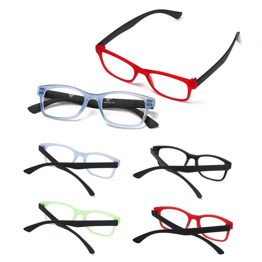 Lunettes de Lecture Homme Femme Mode, Rectangulaires, Charnières à Ressort, Anti-Éblouissement, Légères, Sans Vis, Conception Détachable, Lunettes de Vue, Hypermétropie, Presbytie, Soin de la Vue