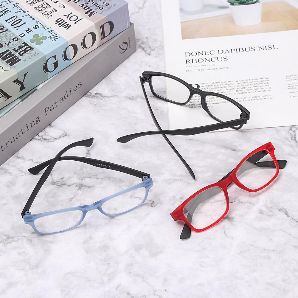 Lunettes de Lecture Homme Femme Mode, Rectangulaires, Charnières à Ressort, Anti-Éblouissement, Légères, Sans Vis, Conception Détachable, Lunettes de Vue, Hypermétropie, Presbytie, Soin de la Vue