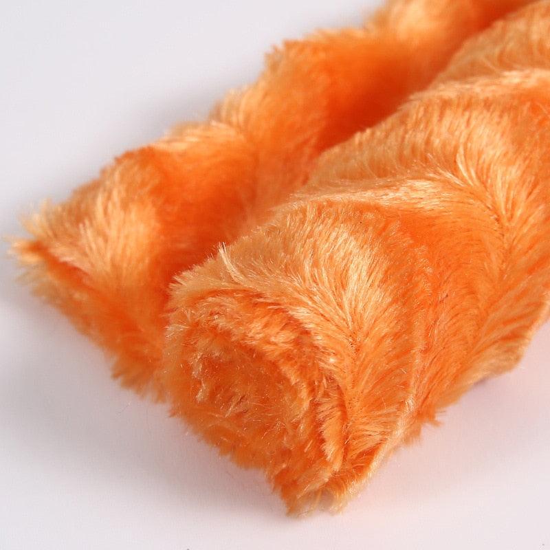 Housse de Coussin en Peluche Façon Fourrure Longue et Décorative, Housse d'Oreiller en Fausse Fourrure Douce et Luxe, Housse de Coussin Moelleuse Rose pour Canapé, Voiture, Maison, Salon