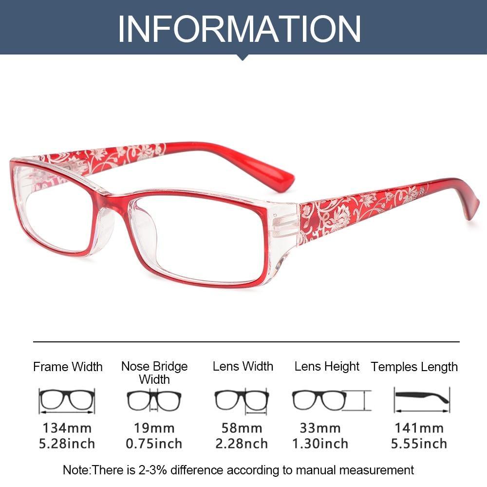 Lunettes de lecture imprimées mode Femmes Hommes Lunettes anti-lumière bleue Lunettes d'ordinateur Protection des yeux pour hommes et femmes Portable haute définition Lentille Loupe rétro Dioptrie +1.0~+4.0