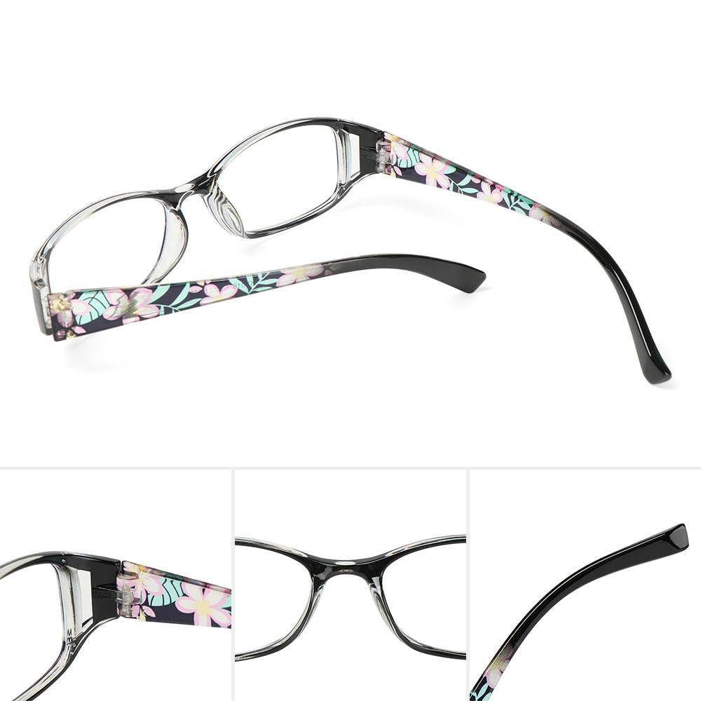 Lunettes de lecture imprimées mode Femmes Hommes Lunettes anti-lumière bleue Lunettes d'ordinateur Protection des yeux pour hommes et femmes Portable haute définition Lentille Loupe rétro Dioptrie +1.0~+4.0