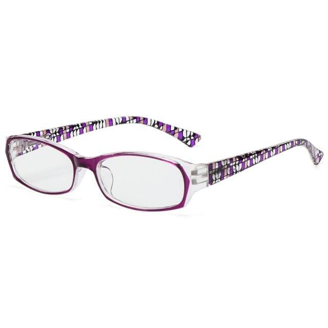 Lunettes de lecture imprimées mode Femmes Hommes Lunettes anti-lumière bleue Lunettes d'ordinateur Protection des yeux pour hommes et femmes Portable haute définition Lentille Loupe rétro Dioptrie +1.0~+4.0