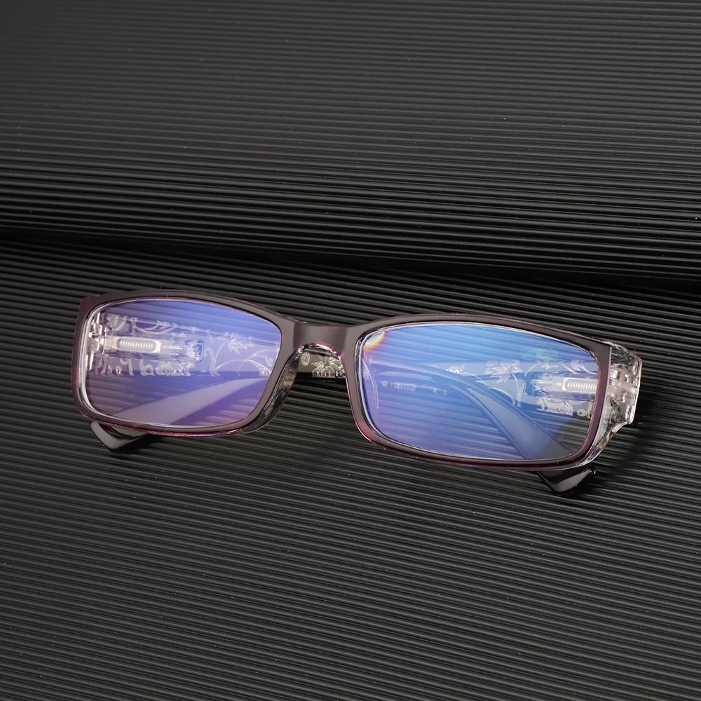 Lunettes de lecture imprimées mode Femmes Hommes Lunettes anti-lumière bleue Lunettes d'ordinateur Protection des yeux pour hommes et femmes Portable haute définition Lentille Loupe rétro Dioptrie +1.0~+4.0