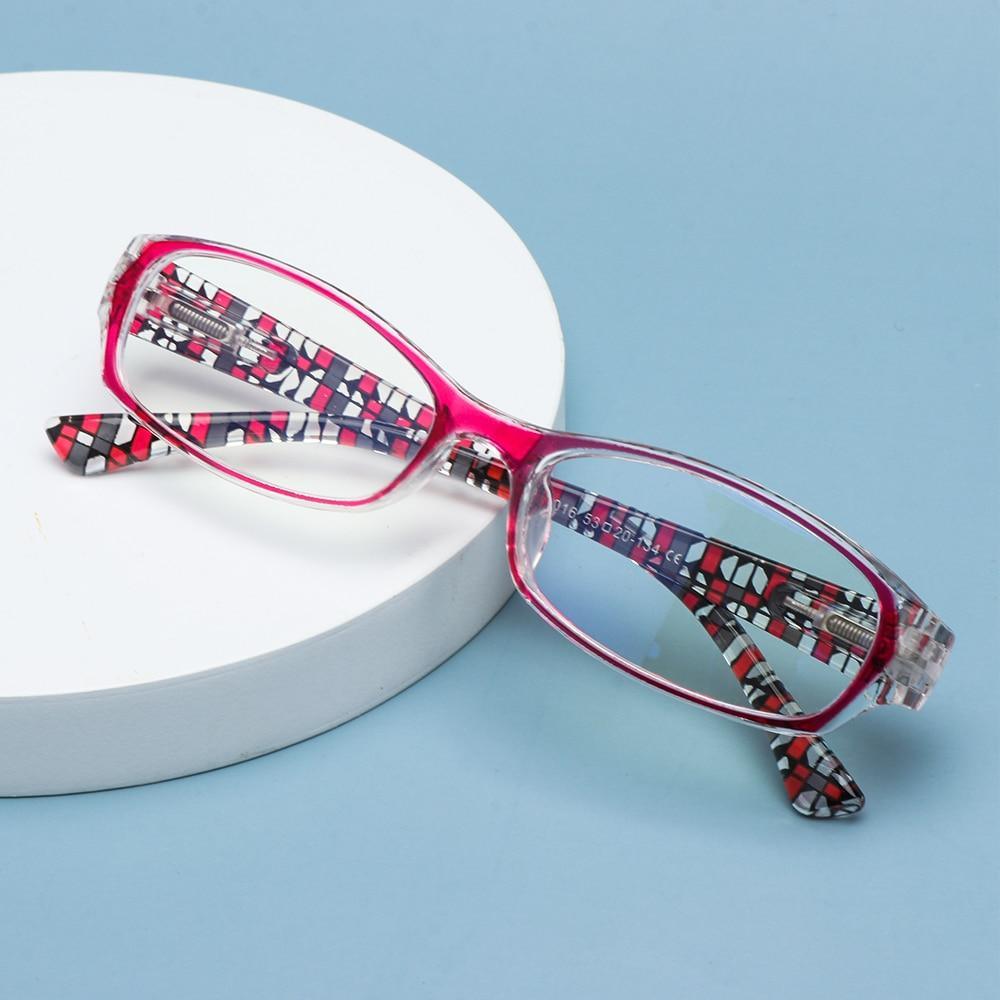 Lunettes de lecture imprimées mode Femmes Hommes Lunettes anti-lumière bleue Lunettes d'ordinateur Protection des yeux pour hommes et femmes Portable haute définition Lentille Loupe rétro Dioptrie +1.0~+4.0