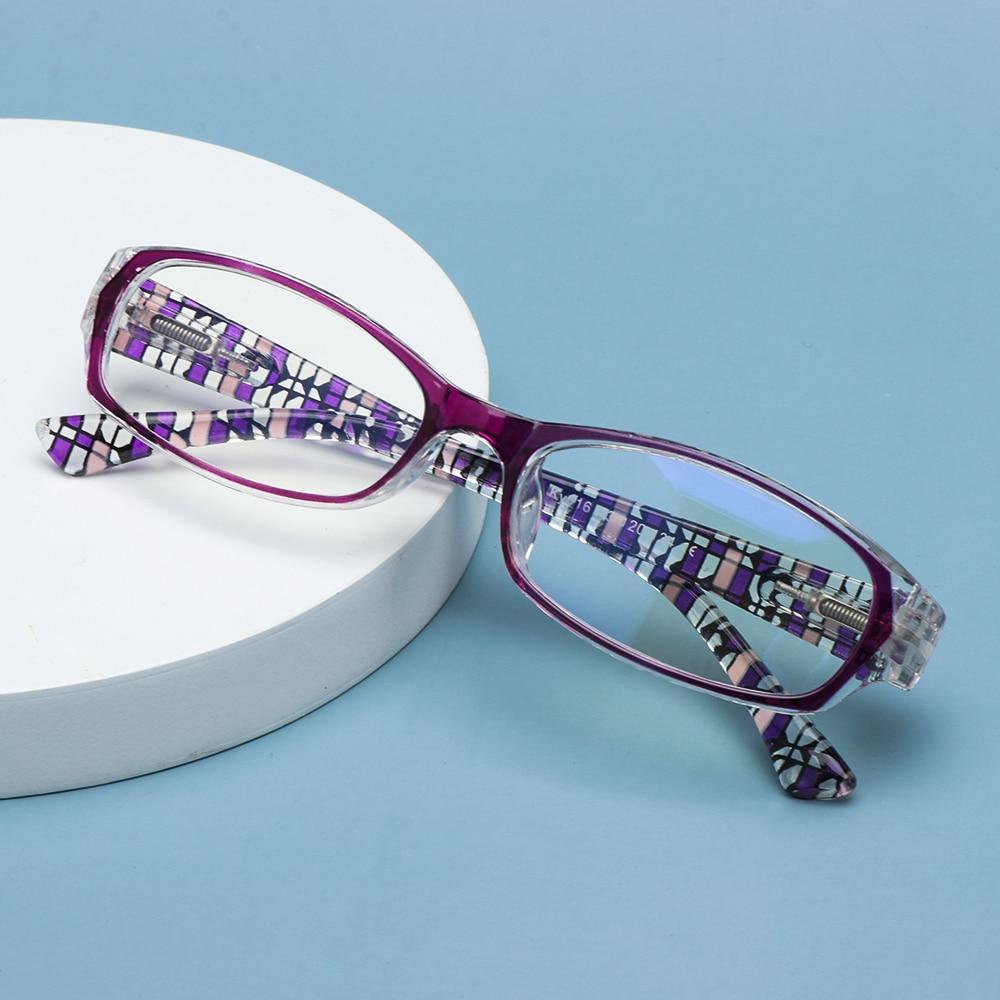 Lunettes de lecture imprimées mode Femmes Hommes Lunettes anti-lumière bleue Lunettes d'ordinateur Protection des yeux pour hommes et femmes Portable haute définition Lentille Loupe rétro Dioptrie +1.0~+4.0