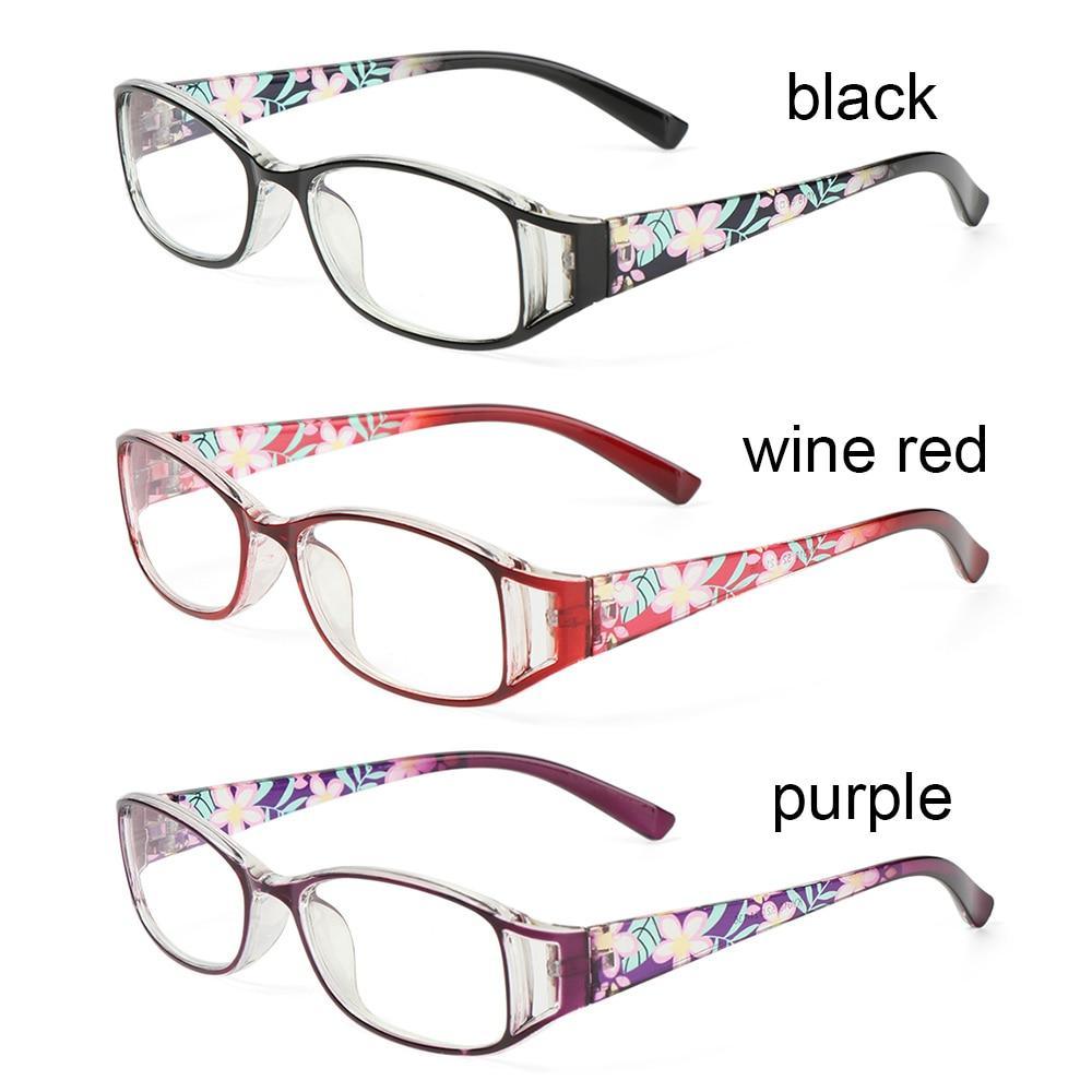 Lunettes de lecture imprimées mode Femmes Hommes Lunettes anti-lumière bleue Lunettes d'ordinateur Protection des yeux pour hommes et femmes Portable haute définition Lentille Loupe rétro Dioptrie +1.0~+4.0
