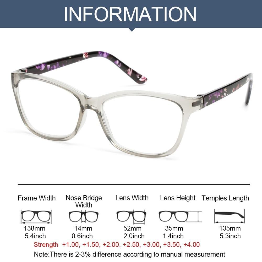 Lunettes de Lecture Tendance Homme Femme Haute Définition Transparentes Protection Anti Lumière Bleue Lunettes Optiques Transparentes Avec Dioptrie +1.0~+4.0