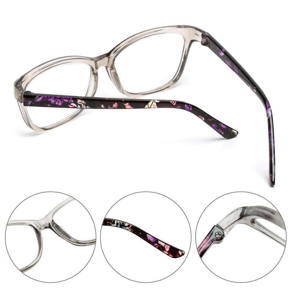Lunettes de Lecture Tendance Homme Femme Haute Définition Transparentes Protection Anti Lumière Bleue Lunettes Optiques Transparentes Avec Dioptrie +1.0~+4.0