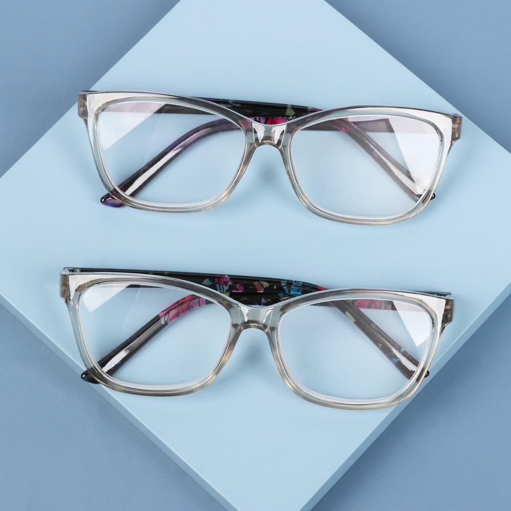 Lunettes de Lecture Tendance Homme Femme Haute Définition Transparentes Protection Anti Lumière Bleue Lunettes Optiques Transparentes Avec Dioptrie +1.0~+4.0