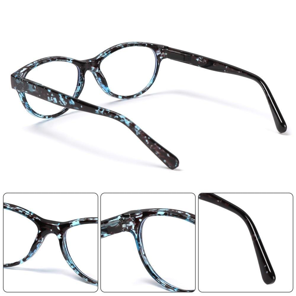 Lunettes de Lecture Tendance Homme Femme Haute Définition Transparentes Protection Anti Lumière Bleue Lunettes Optiques Transparentes Avec Dioptrie +1.0~+4.0