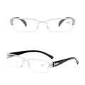 Lunettes de Lecture Tendance Hommes Femmes Lentille Claire Demi-Monture Presbyte Pour Lecteur Lunettes de Lecture Pour Ordinateur Pour Femmes et Hommes Monture de Lunettes Rectangulaire Tendance