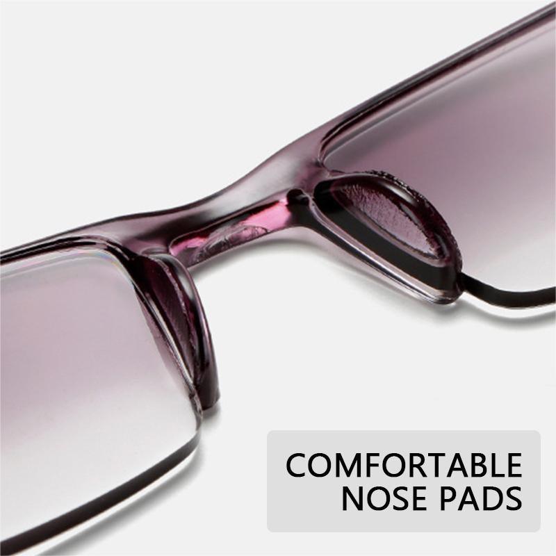 Lunettes de Lecture Tendance Hommes Femmes Lentille Claire Demi-Monture Presbyte Pour Lecteur Lunettes de Lecture Pour Ordinateur Pour Femmes et Hommes Monture de Lunettes Rectangulaire Tendance