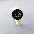 Montre En Silicone Tendance Pour Enfants, Montre-Bracelet Électronique De Sport À Écran Tactile LED, Montre De Sport Numérique Ultra-Mince Pour Garçons Et Filles, Montre-Bracelet Tendance En Acier Inoxydable Pour Hommes Et Femmes