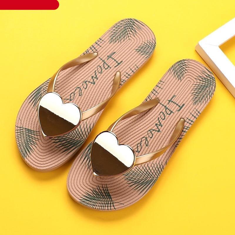 Tongs d'été pour femmes - Chaussons pour femmes - Sandales plates légères et souples pour femmes - Antidérapantes - Pour la plage, la piscine, la salle de bain