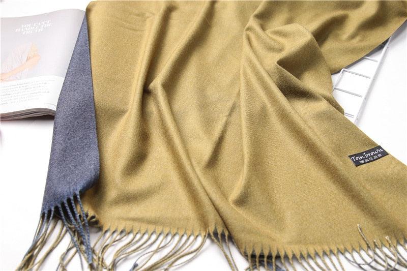 Écharpe d'hiver unie douce en cachemire léger, châle en cachemire, écharpe légère, châle, hijab, châle, écharpe élégante, couverture, bandana à pompons pour femme