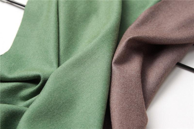 Écharpe d'hiver unie douce en cachemire léger, châle en cachemire, écharpe légère, châle, hijab, châle, écharpe élégante, couverture, bandana à pompons pour femme
