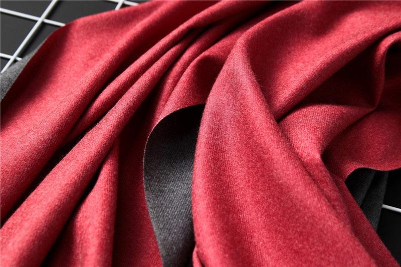 Écharpe d'hiver unie douce en cachemire léger, châle en cachemire, écharpe légère, châle, hijab, châle, écharpe élégante, couverture, bandana à pompons pour femme
