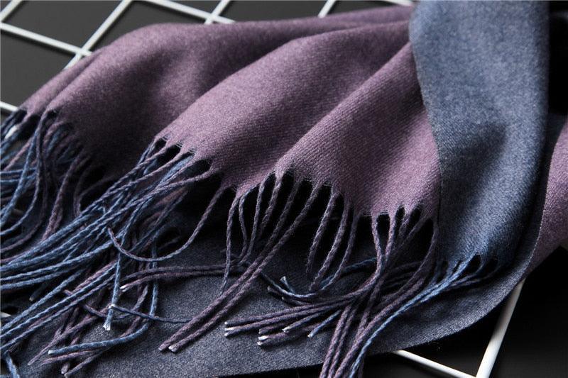 Écharpe d'hiver unie douce en cachemire léger, châle en cachemire, écharpe légère, châle, hijab, châle, écharpe élégante, couverture, bandana à pompons pour femme
