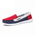 Chaussures plates pour femmes, nouvelles espadrilles décontractées en toile printemps-été, chaussures plates décontractées en maille respirante pour la course, chaussures plates confortables à enfiler pour femmes