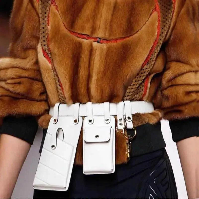 Sac banane de luxe en cuir pour femmes, sac à bandoulière rétro noir, sac de soirée pour femmes et filles