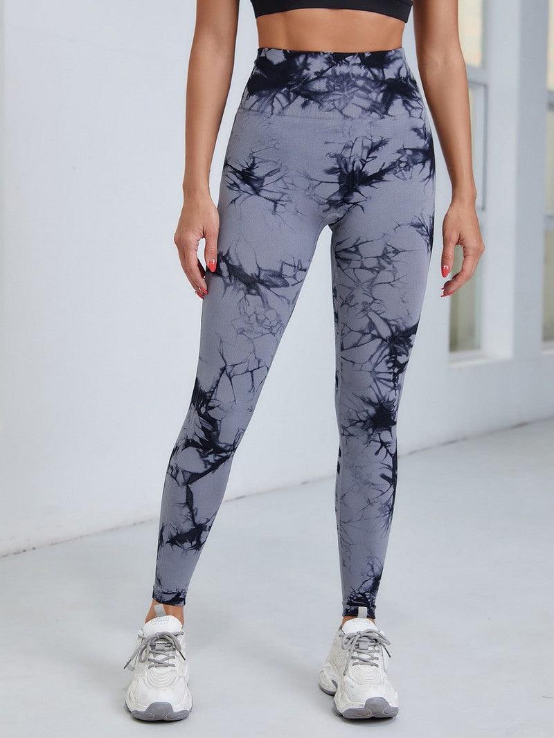 Leggings de sport pour femmes - Pantalon de yoga gainant push-up - Legging sans couture taille haute avec contrôle du ventre pour le fitness, la gym et la compression - Vêtements pour femmes