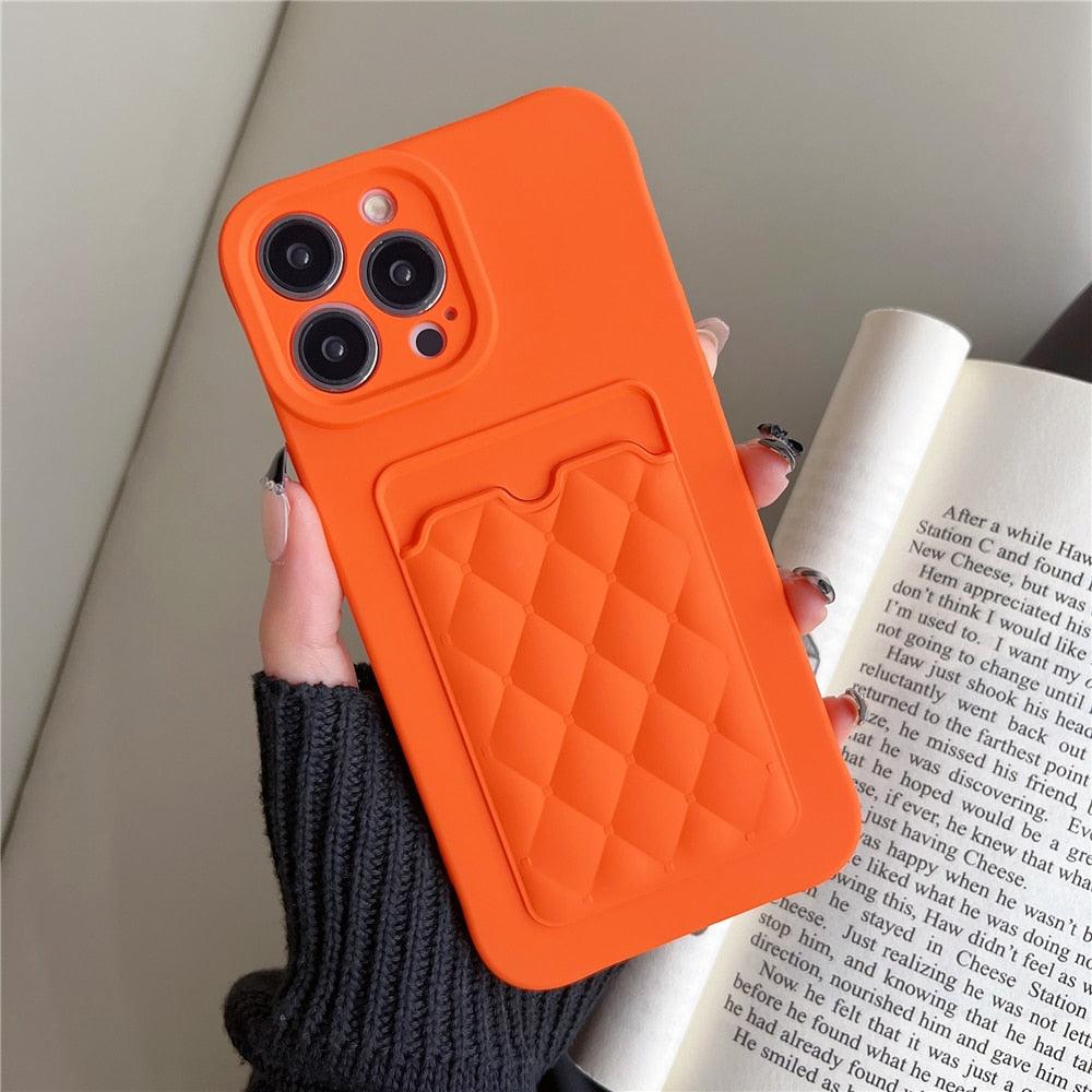 Fashion Femme Luxe Motif Étui Portefeuille Pour iPhone 14 11 12 13 Pro Max Housse en Silicone Souple avec Porte-Cartes Housse en Silicone avec Porte-Cartes Compatible avec iPhone