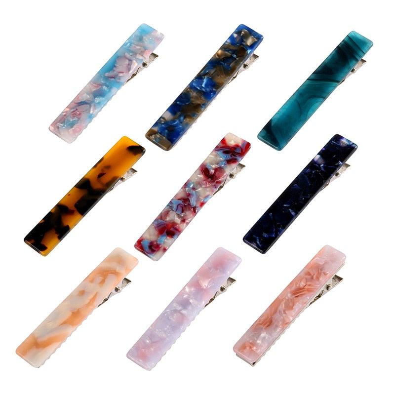 Épingles à Cheveux Métal Acétate pour Femmes, Clip Léopard, Épingles Géométriques, Barrette, Superbes Accessoires Cheveux pour Femmes