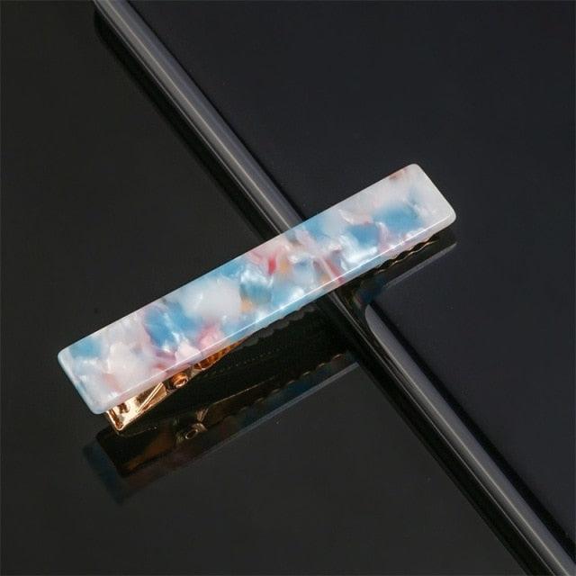 Épingles à Cheveux Métal Acétate pour Femmes, Clip Léopard, Épingles Géométriques, Barrette, Superbes Accessoires Cheveux pour Femmes