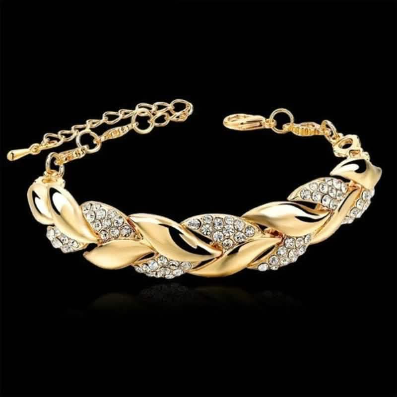 Bracelet de mode pour femmes, en argent et diamants de cristal