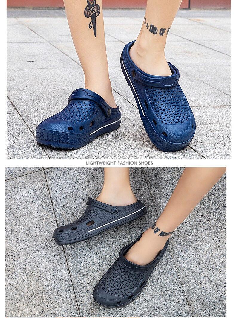 Mode Femme Homme Chaussures de jardin Sandales d'été Trous en caoutchouc Sabots Pantoufles Haute Qualité Sandales de jardin Sabots pour femme avec soutien de la voûte plantale Chaussures de jardin Claquettes d'extérieur de plage
