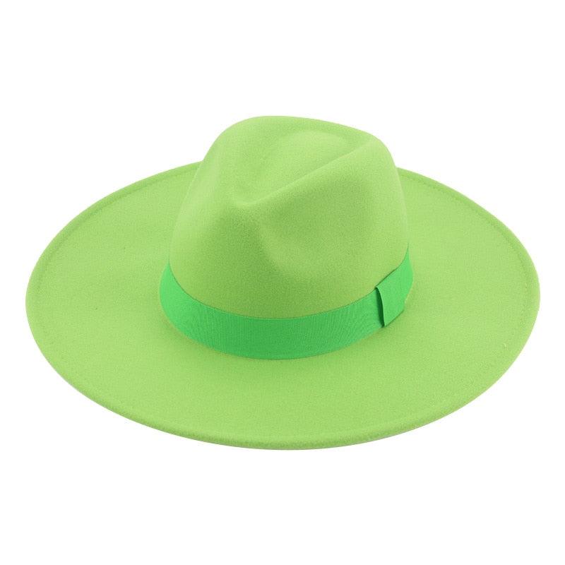 Chapeaux Fedora Tendance pour Femmes Casquettes de Soirée à Large Bord Chapeaux Fedora pour Femmes Chapeau Fedora Élégant à Large Bord Chapeau de Mariage pour Hommes Ceinture Chaude Style Rétro 56-58cm