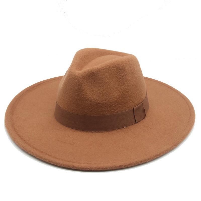 Chapeaux Fedora Tendance pour Femmes Casquettes de Soirée à Large Bord Chapeaux Fedora pour Femmes Chapeau Fedora Élégant à Large Bord Chapeau de Mariage pour Hommes Ceinture Chaude Style Rétro 56-58cm