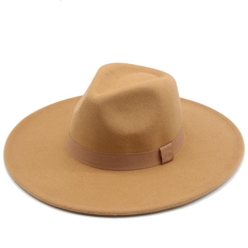 Chapeaux Fedora Tendance pour Femmes Casquettes de Soirée à Large Bord Chapeaux Fedora pour Femmes Chapeau Fedora Élégant à Large Bord Chapeau de Mariage pour Hommes Ceinture Chaude Style Rétro 56-58cm