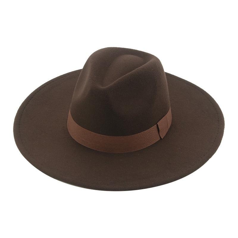 Chapeaux Fedora Tendance pour Femmes Casquettes de Soirée à Large Bord Chapeaux Fedora pour Femmes Chapeau Fedora Élégant à Large Bord Chapeau de Mariage pour Hommes Ceinture Chaude Style Rétro 56-58cm