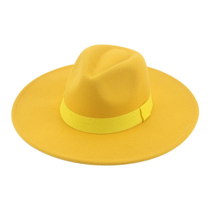 Chapeaux Fedora Tendance pour Femmes Casquettes de Soirée à Large Bord Chapeaux Fedora pour Femmes Chapeau Fedora Élégant à Large Bord Chapeau de Mariage pour Hommes Ceinture Chaude Style Rétro 56-58cm