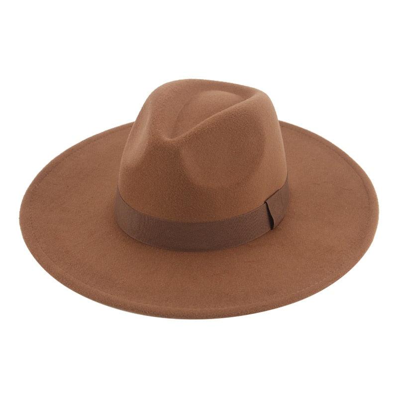 Chapeaux Fedora Tendance pour Femmes Casquettes de Soirée à Large Bord Chapeaux Fedora pour Femmes Chapeau Fedora Élégant à Large Bord Chapeau de Mariage pour Hommes Ceinture Chaude Style Rétro 56-58cm