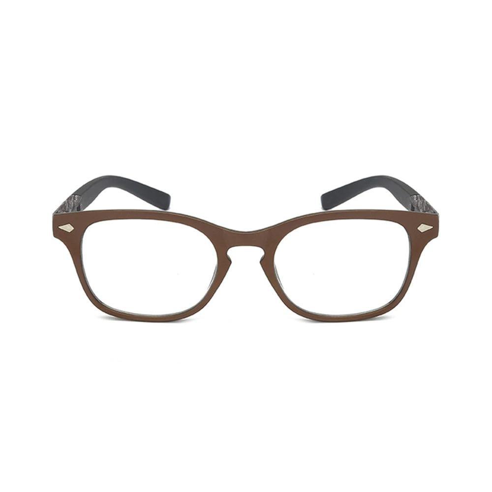 Monture Légère Tendance Lunettes de Soleil Design Élégant Veinure Bois Lunettes de Lecture pour Femmes Hommes Mode Presbytie Lunettes de Vue Homme Dioptrie Moderne