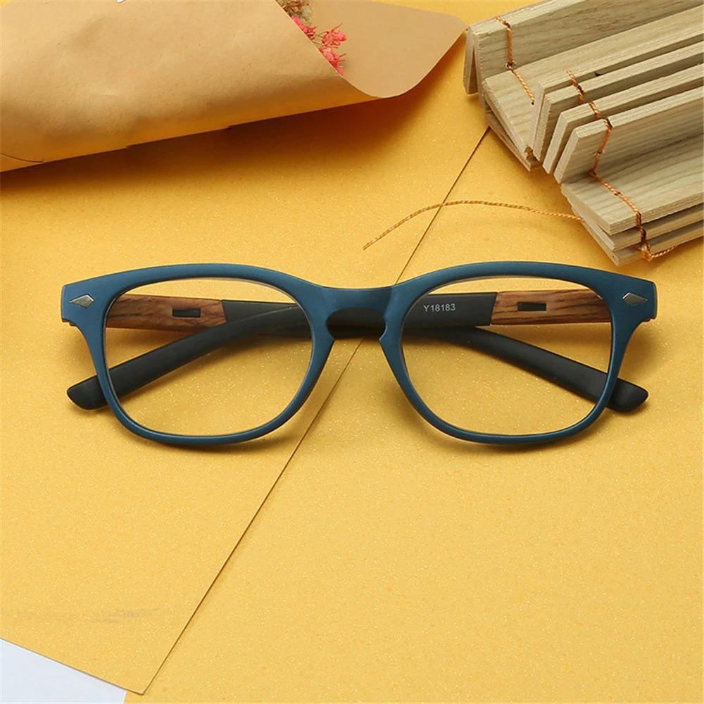 Monture Légère Tendance Lunettes de Soleil Design Élégant Veinure Bois Lunettes de Lecture pour Femmes Hommes Mode Presbytie Lunettes de Vue Homme Dioptrie Moderne
