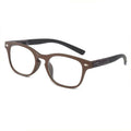 Monture Légère Tendance Lunettes de Soleil Design Élégant Veinure Bois Lunettes de Lecture pour Femmes Hommes Mode Presbytie Lunettes de Vue Homme Dioptrie Moderne