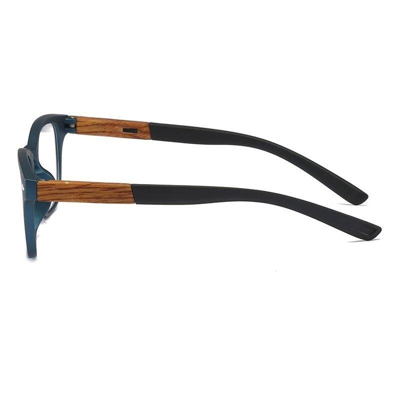 Monture Légère Tendance Lunettes de Soleil Design Élégant Veinure Bois Lunettes de Lecture pour Femmes Hommes Mode Presbytie Lunettes de Vue Homme Dioptrie Moderne