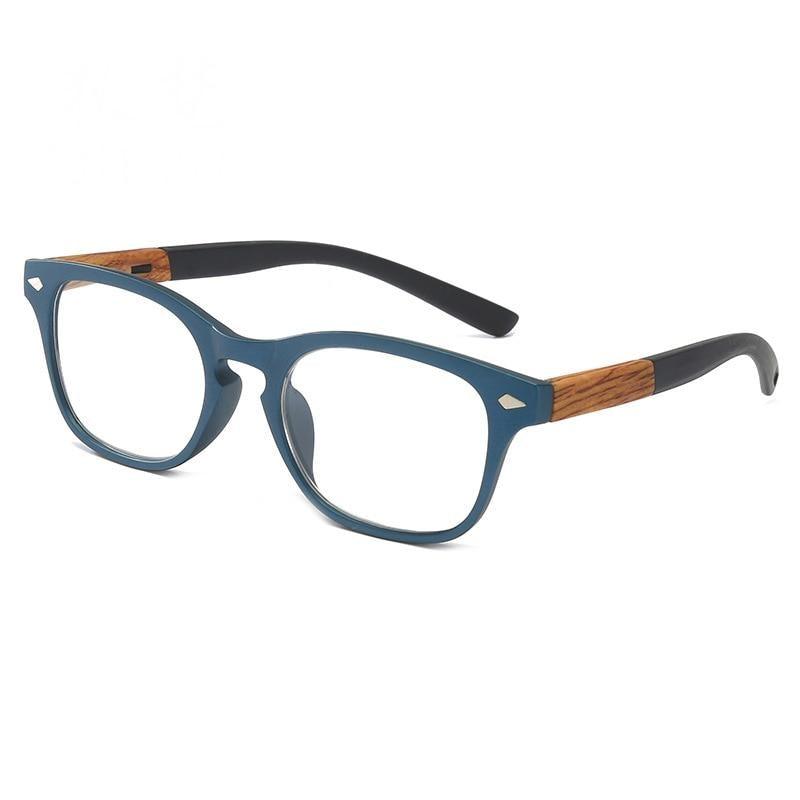 Monture Légère Tendance Lunettes de Soleil Design Élégant Veinure Bois Lunettes de Lecture pour Femmes Hommes Mode Presbytie Lunettes de Vue Homme Dioptrie Moderne