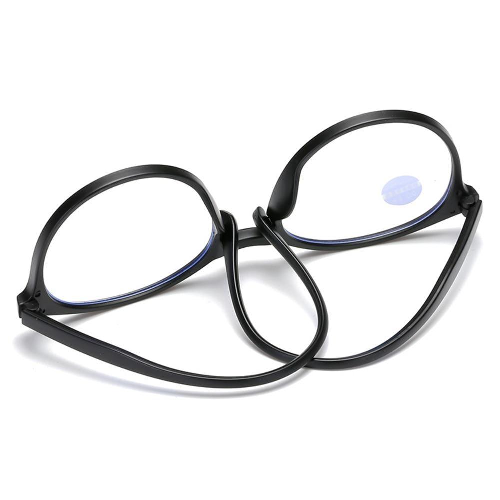 Lunettes de Lecture Rondes Tendance Femme et Homme Monture Ultralégère Anti-Lumière Bleue Unisexe Lunettes de Vue Élégantes Verres Transparents Dioptries +1+1.5+2+2.5+3+3.5+4
