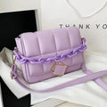 Sac à main tendance pour femme automne hiver, sac à bandoulière littéraire pour femme, sac à bandoulière avec chaîne, sac à main tendance pour femme