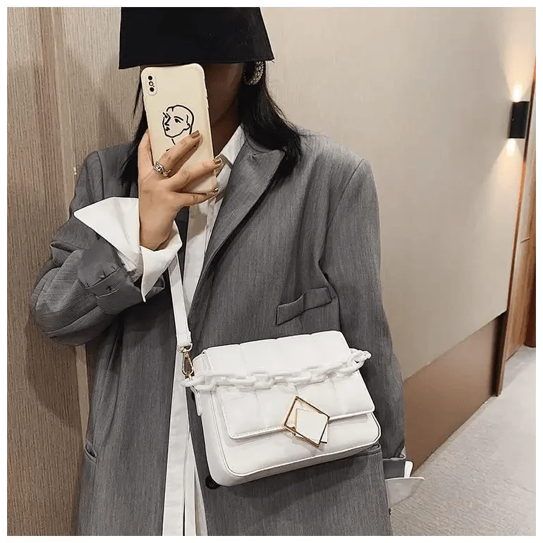 Sac à main tendance pour femme automne hiver, sac à bandoulière littéraire pour femme, sac à bandoulière avec chaîne, sac à main tendance pour femme