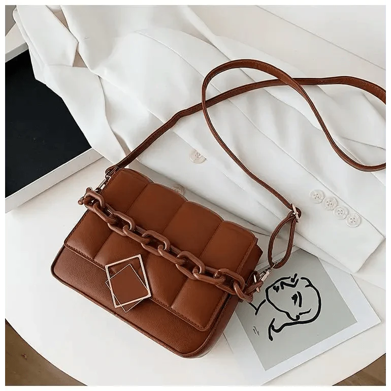 Sac à main tendance pour femme automne hiver, sac à bandoulière littéraire pour femme, sac à bandoulière avec chaîne, sac à main tendance pour femme