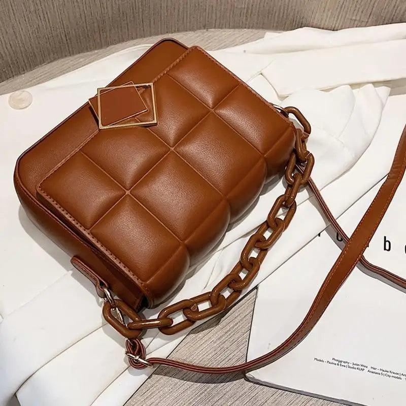 Sac à main tendance pour femme automne hiver, sac à bandoulière littéraire pour femme, sac à bandoulière avec chaîne, sac à main tendance pour femme