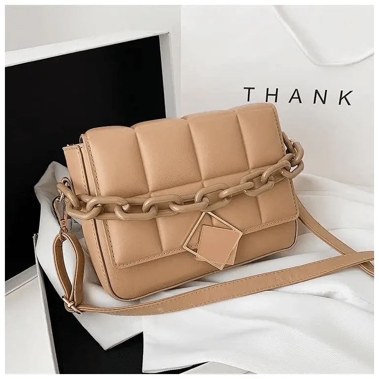 Sac à main tendance pour femme automne hiver, sac à bandoulière littéraire pour femme, sac à bandoulière avec chaîne, sac à main tendance pour femme