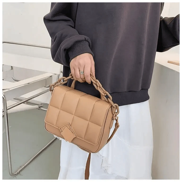 Sac à main tendance pour femme automne hiver, sac à bandoulière littéraire pour femme, sac à bandoulière avec chaîne, sac à main tendance pour femme